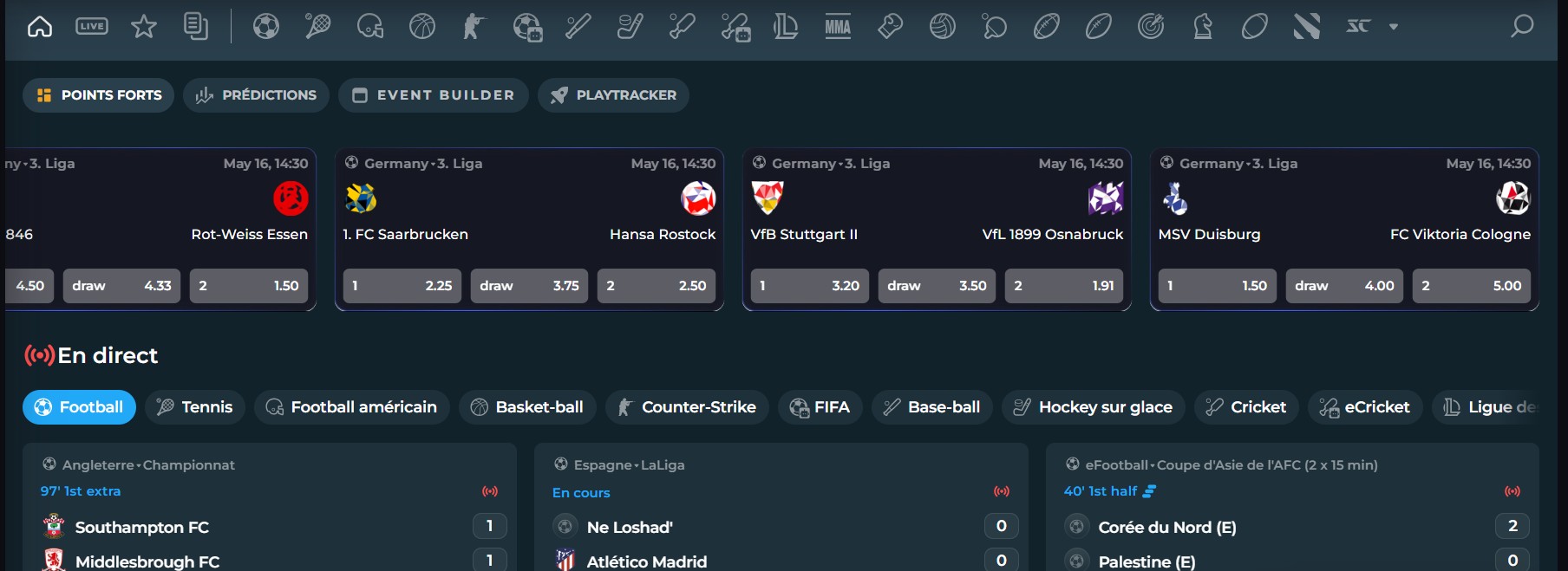 Dreamzino Casino Paris sportifs