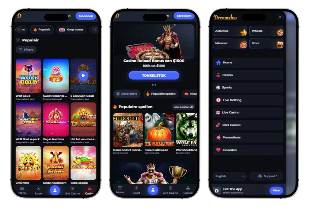 Dreamzino Casino app