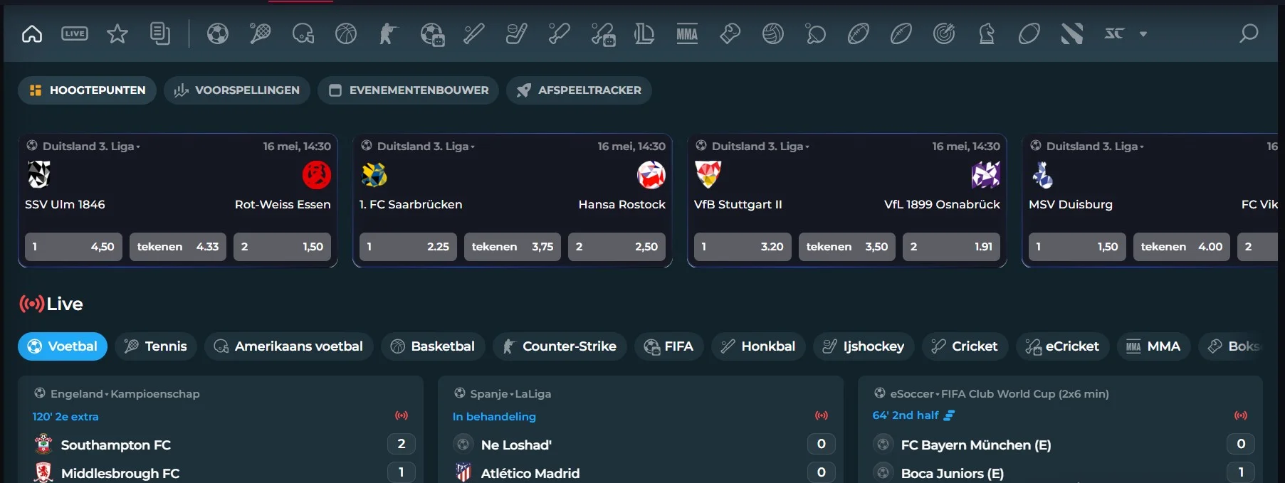 Dreamzino Casino Sportweddenschappen